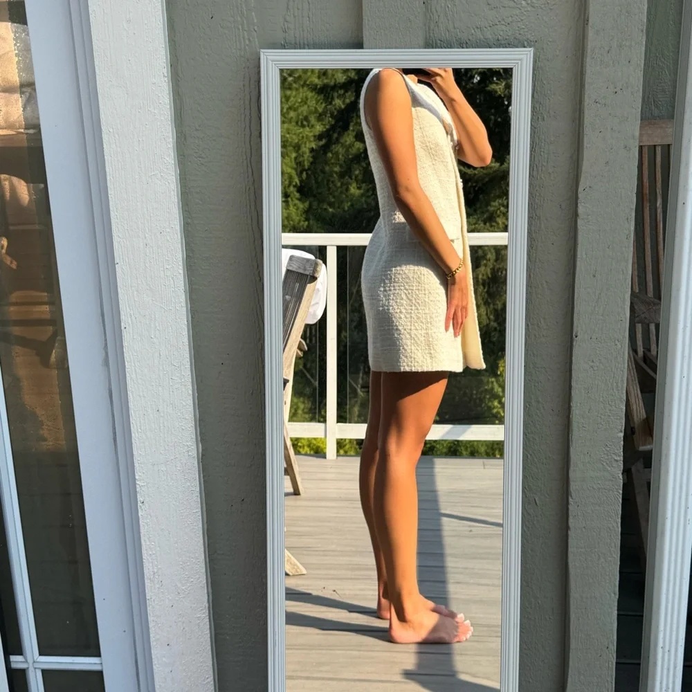 White Zara business casual dress - Picture 2 of 4